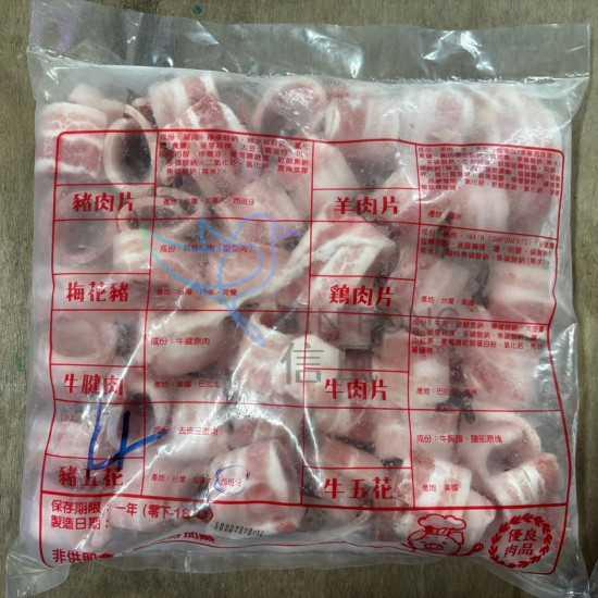 【信風】－H12豬五花燒肉片／烤肉專用／超商799免運／冷凍宅配／豬五花／烤肉／餐廳／小家庭／調理包／加熱即食／冷凍食品
